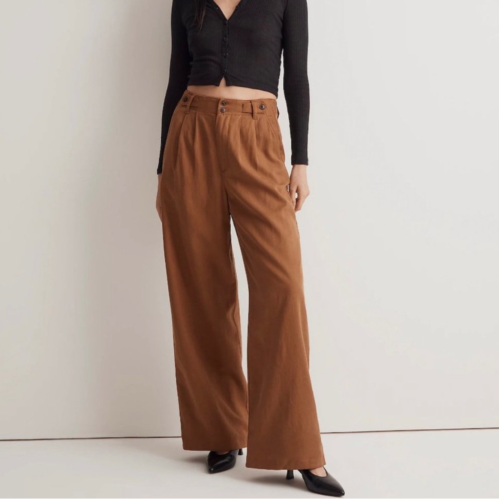 Madewell Harlow Wide-Leg Pant Acorn Size 10 (NWOT)